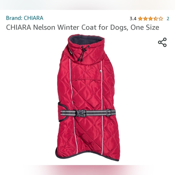 Chaira Nelson Large Winter Coat for Dogs - Picture 2 of 6